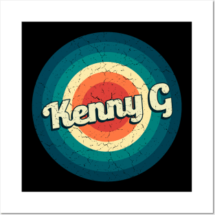 Graphic Kenny G Name Retro Vintage Circle Posters and Art